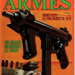 l'amateur d'armes 10 le ruby, pistolet mitrailleur beretta 12 s, smith & wesson 2 old model army,