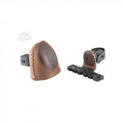 Carquois d'arc traditionnel Buck Trail Deluxe Strap On 6 flèches - Noir
