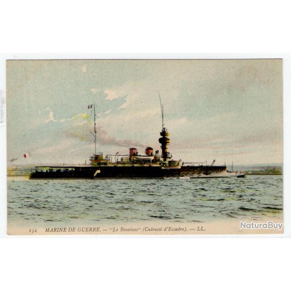 CPA -MARINE DE GUERRE - " Le Bovines " Cuirasse d'Escadre N250