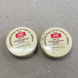 2 boîtes de 100 amorces CCI No.11 - Poudre noir