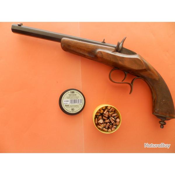 Pistolet de tir de Salon  Flobert pour femme ou enfants calibre 4 mm