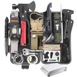Kit de survie lampe frontale et multioutil enchère
