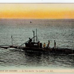CPA -MARINE DE GUERRE - " Le Torpilleur-Sous-Marin" La Loutre N°261