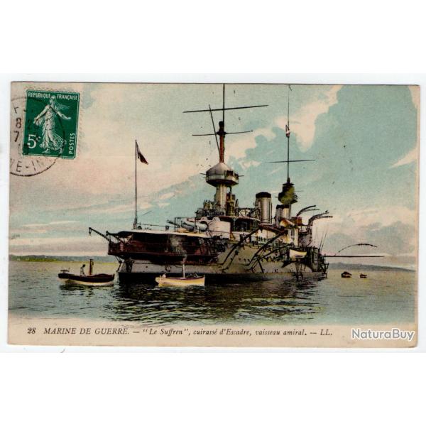 CPA -MARINE DE GUERRE - " Le Suffren "Cuirasse d'Escadre vaisseau amiral N263