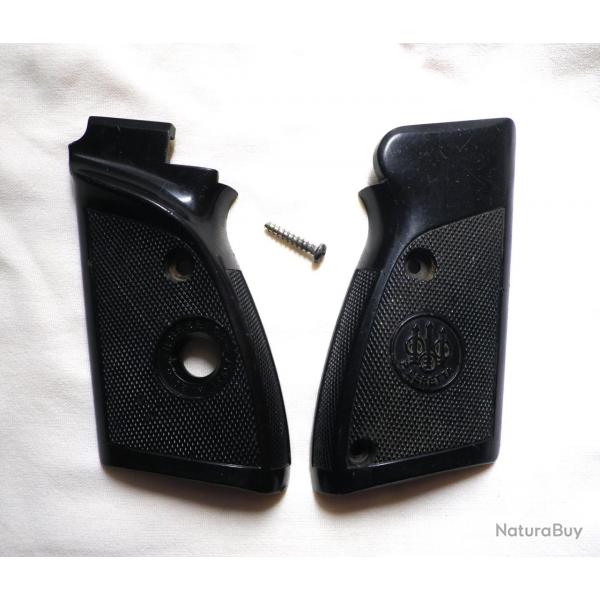 Paire de plaquettes de crosse pistolet 22 Lr - BERETTA  modle 76 / 74