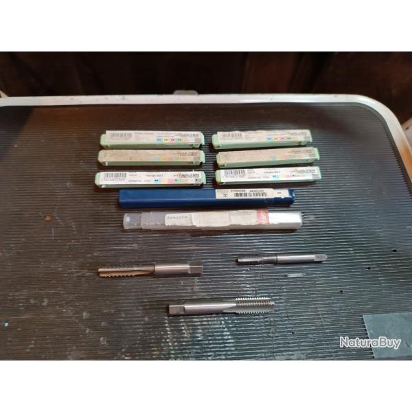 Lot tarauds professionnel qualit industrielle Janin Walter prototyp fraisa France armor