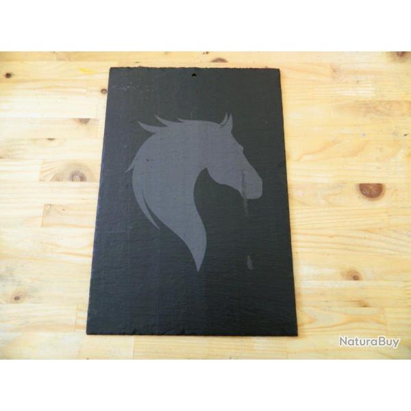 Ardoise dcorative - tte de Cheval