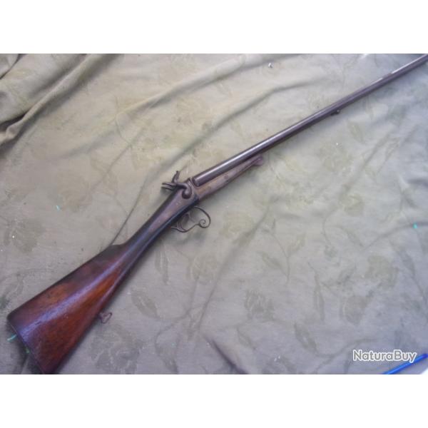 fusil calibre 16  broche longueurs canons 73,5 cm