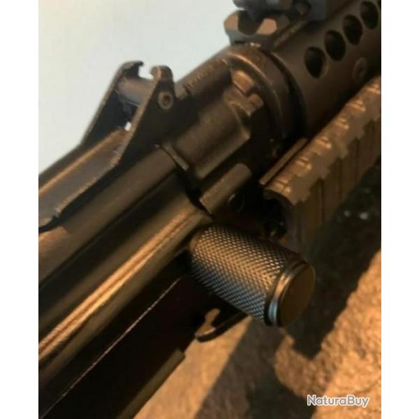 LEVIER ARMEMENT POUR AK47 KALASHNIKOV, IZHMASH, ARSENAL, ... MME FAMILLE (noir ou alu).