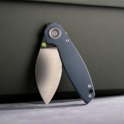 Couteau VOSTEED Shilin Cutter Blue Lame Acier 154CM Manche G10 Vanchor Lock Clip VOSA2809