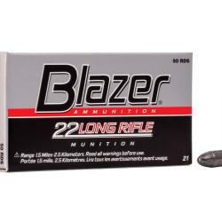 CARTOUCHES BLAZER Cal.22 LR 40gr LRN x50