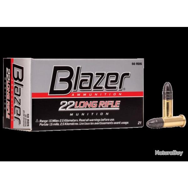 CARTOUCHES BLAZER Cal.22 LR 40gr LRN x50