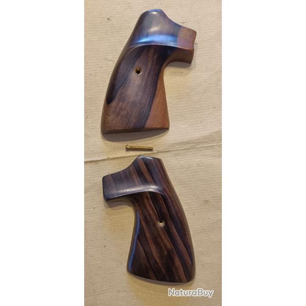 plaquettes ruger sec 6 Target en bois exotique (2142)