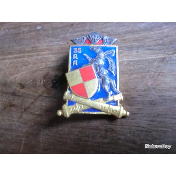 insigne mail 35 eme R.A  rgiment d 'artillerie aroport / drago paris