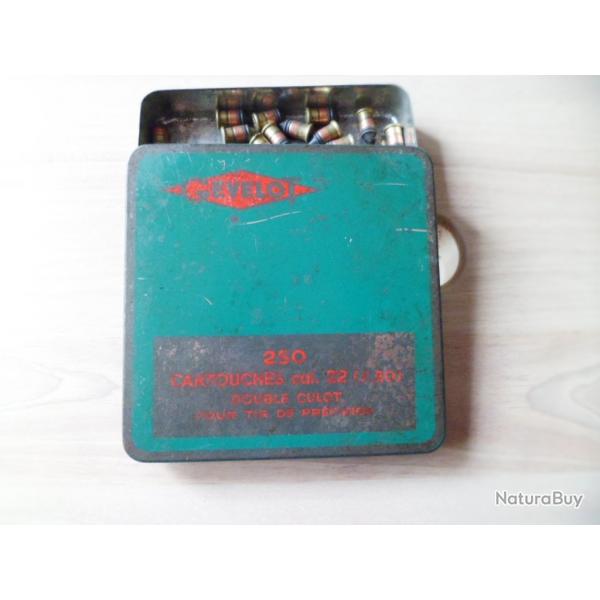 boite ancienne de 250 cartouches gevelot cal.22 5.50 flobert