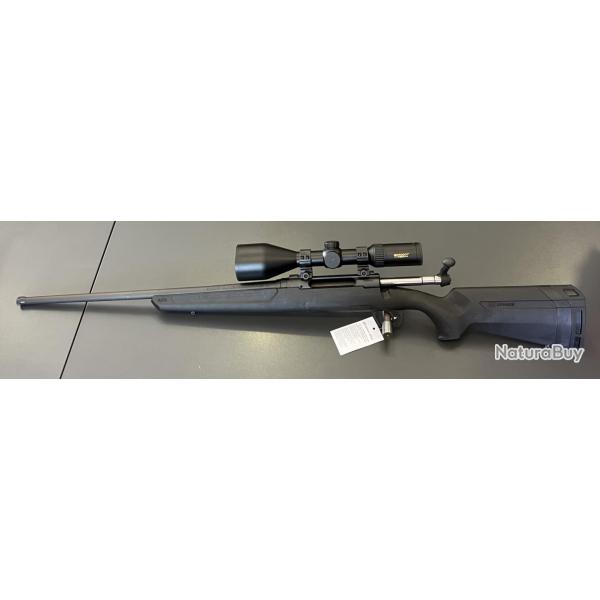 Carabine SAVAGE AXIS Gaucher 243 Win canon 56 + Lunette MICRODOT FIBER 3-12x62