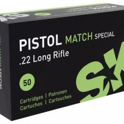 Cartouches SK Pistol Match 22LR 40gr