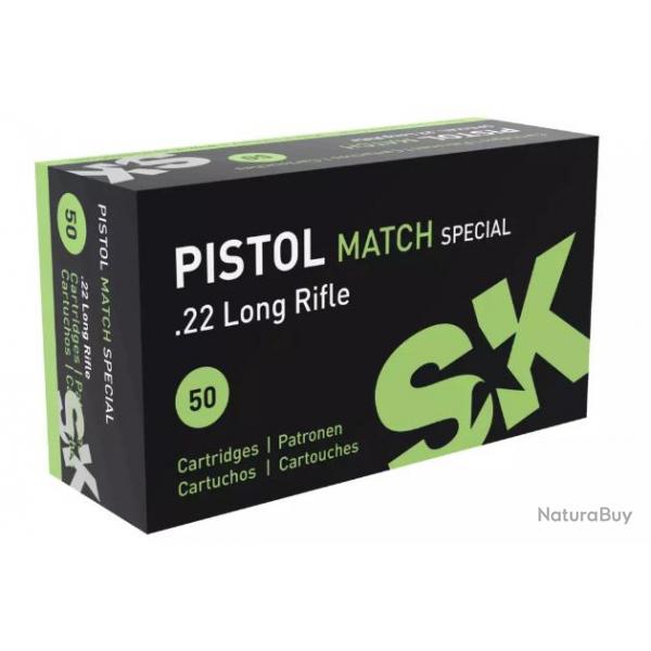 Cartouches SK Pistol Match 22LR 40gr