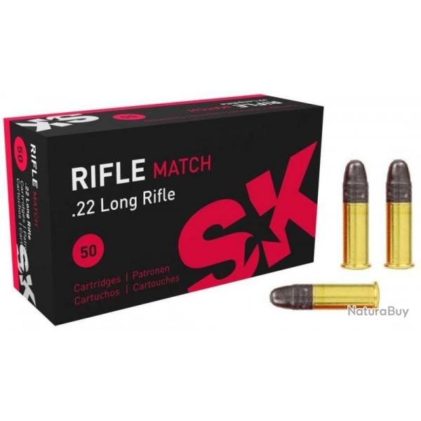 Cartouches SK cal22 lr rifle match