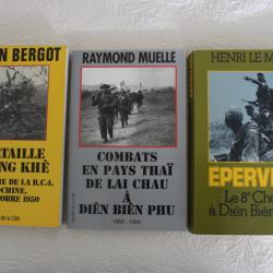 Lot 3 livres guerre d'Indochine