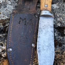 Ancien couteau de combat de Spahis  Goumier (Spahi) Scout de France? DOG 809. Troupes coloniales WW2