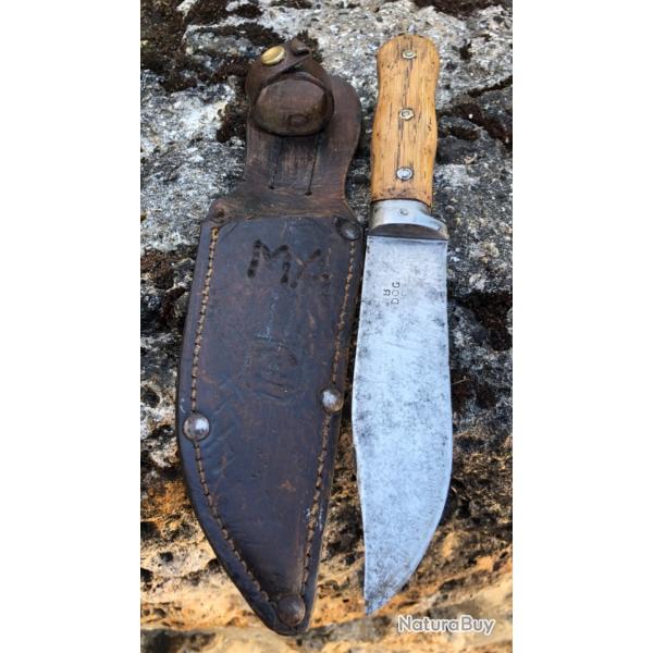 Ancien couteau de combat de Spahis  Goumier (Spahi) Scout de France? DOG 809. Troupes coloniales WW2
