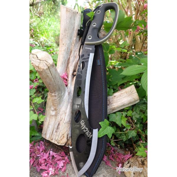 Machette VOLCANO Lame Acier Inox Manche Abs Etui Nylon L'Outil Indispensable pour l'Aventure