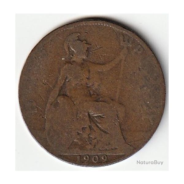 Pice de Monnaie  ROYAUME-UNI Half Penny 1909