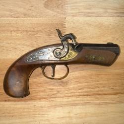 PISTOLET A PERCUSSION DERRINGER PHILADELPHIA CAL.45