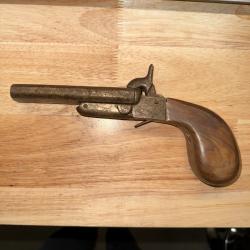 PISTOLET A BROCHE DOUBLE CANON 12 MM a restaurer