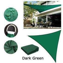 BACHE TOILE TRIANGLE 2x2x2M VERTE FONCEE PROTECTION TERRASSE SOLEIL ETANCHE AUVENT JARDIN EXTERIEUR