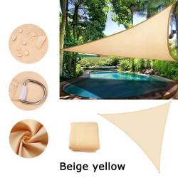 BACHE TOILE TRIANGLE 2x2x2M BLANC CASSE PROTECTION TERRASSE SOLEIL ETANCHE AUVENT JARDIN EXTERIEUR