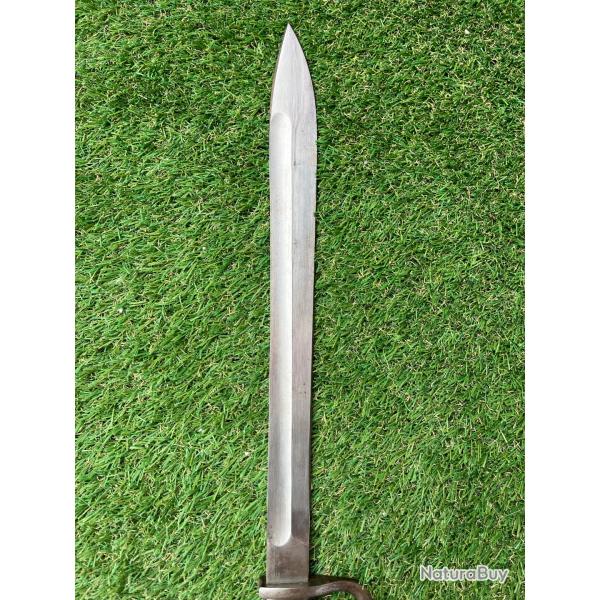 Baionnette allemande Gewehr pour fusil Mauser 1898 avec fourreau et porte fourreau Poeschl-Rohrbach