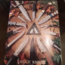 Catalogue références couteaux Buck Knives année 96