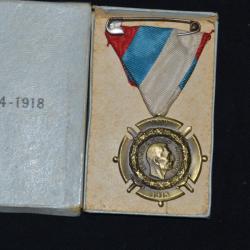 MEDAILLE DE SERBIE-CAMPAGNE D'ORIENT-GUERRE 1914/1918 -AVEC SA BOITE D'ORIGINE