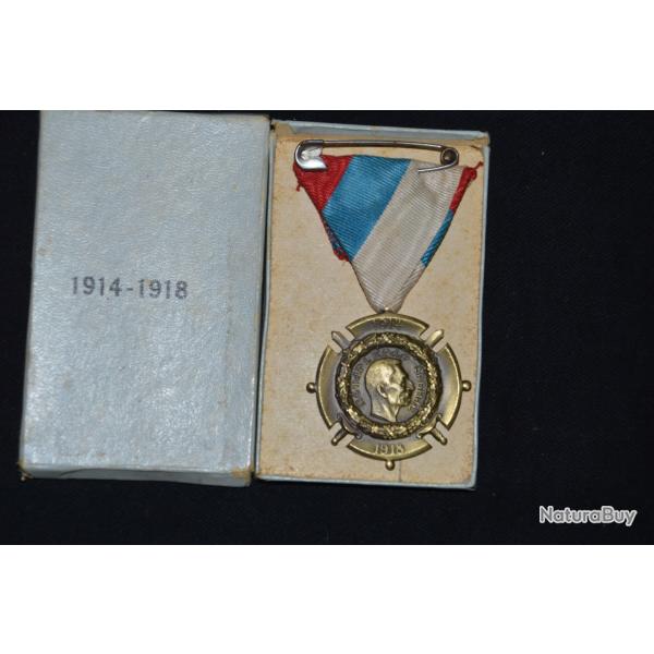 MEDAILLE DE SERBIE-CAMPAGNE D'ORIENT-GUERRE 1914/1918 -AVEC SA BOITE D'ORIGINE