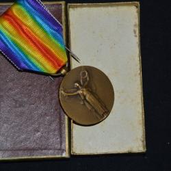 MEDAILLE INTERALLIEE-MODULE DE MORLON-GUERRE 1914/1918-DANS SA BOITE D'ORIGINE