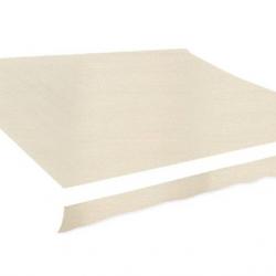 Toile d'auvent crème 300x250 cm en polyester pour particuliers - Remplacement facile