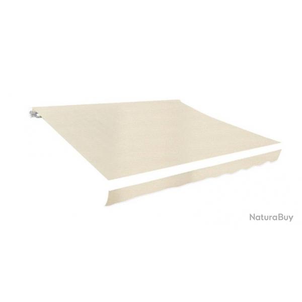 Toile d'auvent crme 300x250 cm en polyester pour particuliers - Remplacement facile