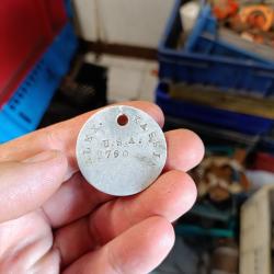 Plaque d identité américaine dog tag