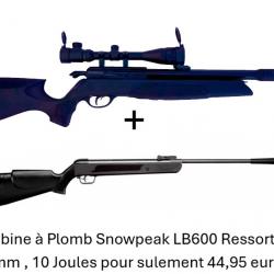PACK COMBINÉ ! Carabine Arrow Gamo + 4-16 x 40AO  Cal. 5,5 mm + Carabine Snowpeak LB600 Cal. 4,5 mm