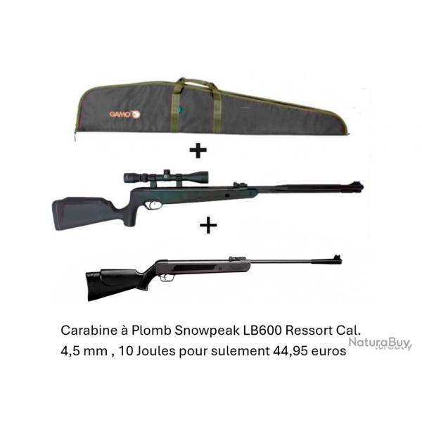 PACK COMBIN !P-C Carabine Snowpeak SU1200S Canon Fixe C. 5,5 mm 19,9 j.+ Carabine Snow.LB600 4,5 mm