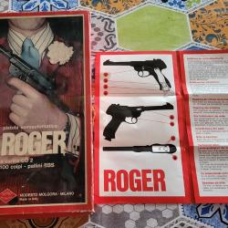 Pistolet roger vintange 1960 à billes acier bbs Propulsion à cartouches  c02