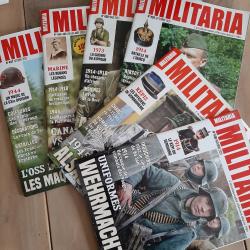 Lot de 6 magazines Militaria en excellent état. Divers US, armée allemande, casque pointe...