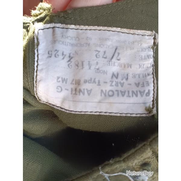 Pantalon Anti G pilote de chasse