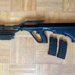Réplique Airsoft Steyr AUG AEG - Modifiée DMR ou Standard - Avec accessoires