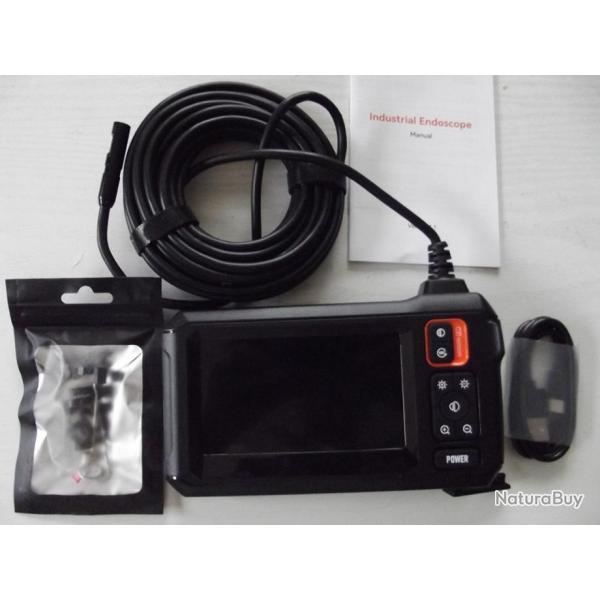 A SAISIR - Endoscope industriel PRO HD1080P 4.3inch Camra 8mm double objectif cable 5 mtres NEUF