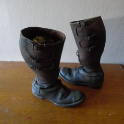 BOTTES A LACET  . PREMIERE GUERRE MONDIALE .AVIATEUR OU AUTRES