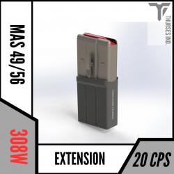 Extension chargeur fsa mas 49 56 + 10 coups 308 w Thurses industries