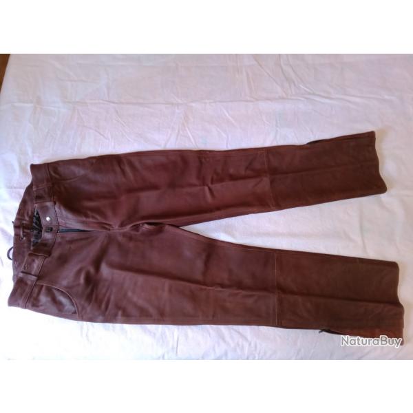 PANTALON CUIR TAILLE 44